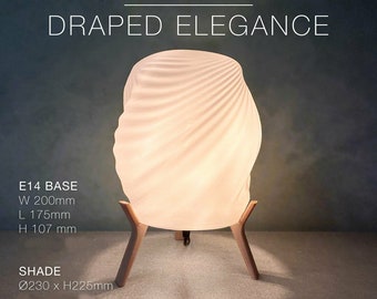 DRAPED ELEGANCE | Bedroom Lamp | Table Lamp | LED