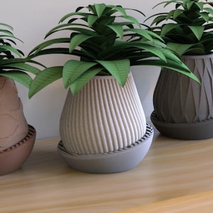 Planter with Drip Tray - Minimal Planter 1 | Plant Pot | Flower Pot