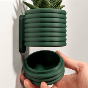 Wall Planter with Hidden Drip Tray - The Wall Poppy | Plant Pot | Flower Pot | Wall Mounted