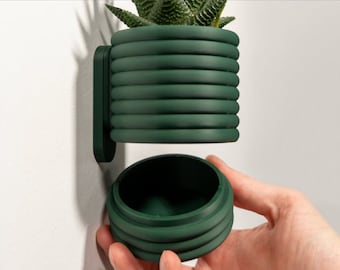 Wall Planter with Hidden Drip Tray - The Wall Poppy | Plant Pot | Flower Pot | Wall Mounted