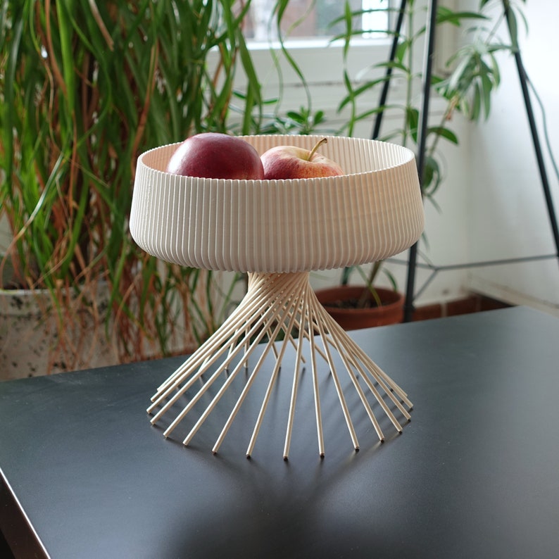 Fruit Bowl Fire Decorative Storage Bowl Modern Minimalist Design Durable & Unique image 1