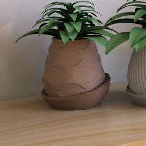 Planter with Drip Tray - Minimal Planter 2 | Plant Pot | Flower Pot