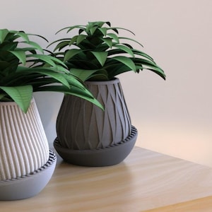 Planter with Drip Tray - Minimal Planter 3 | Plant Pot | Flower Pot