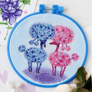 Kids Cross Stitch Kit, Easy Needlepoint Embroidery, Funny Counted Cross Stitch, 3D Hand Embroidery Kit, Craft Kit For Adults, Christmas Gift