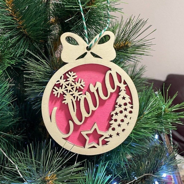 Personalized Christmas tree toy Starlight Night with the names of loved ones