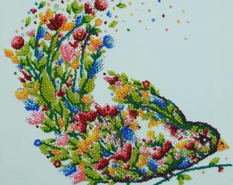 Kit de Bordado com Miçangas de Pássaros, Decoração DIY para Casa, Bordado com Miçangas para Iniciantes