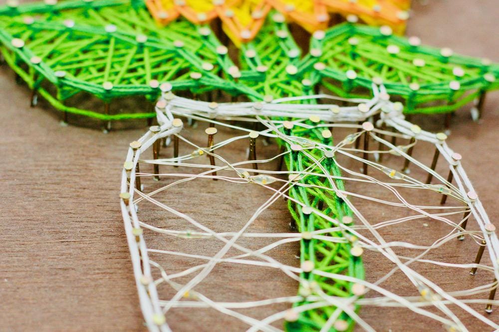 テンプレート etsy アートキット ストリングアート ひまわり String of
