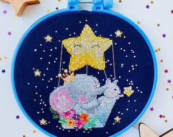DIY Cross Stitch Kit, Funny Counted Cross Stitch for Beginners, Easy Embroidery Hoop Art, Handmade Craft Gift for Adults