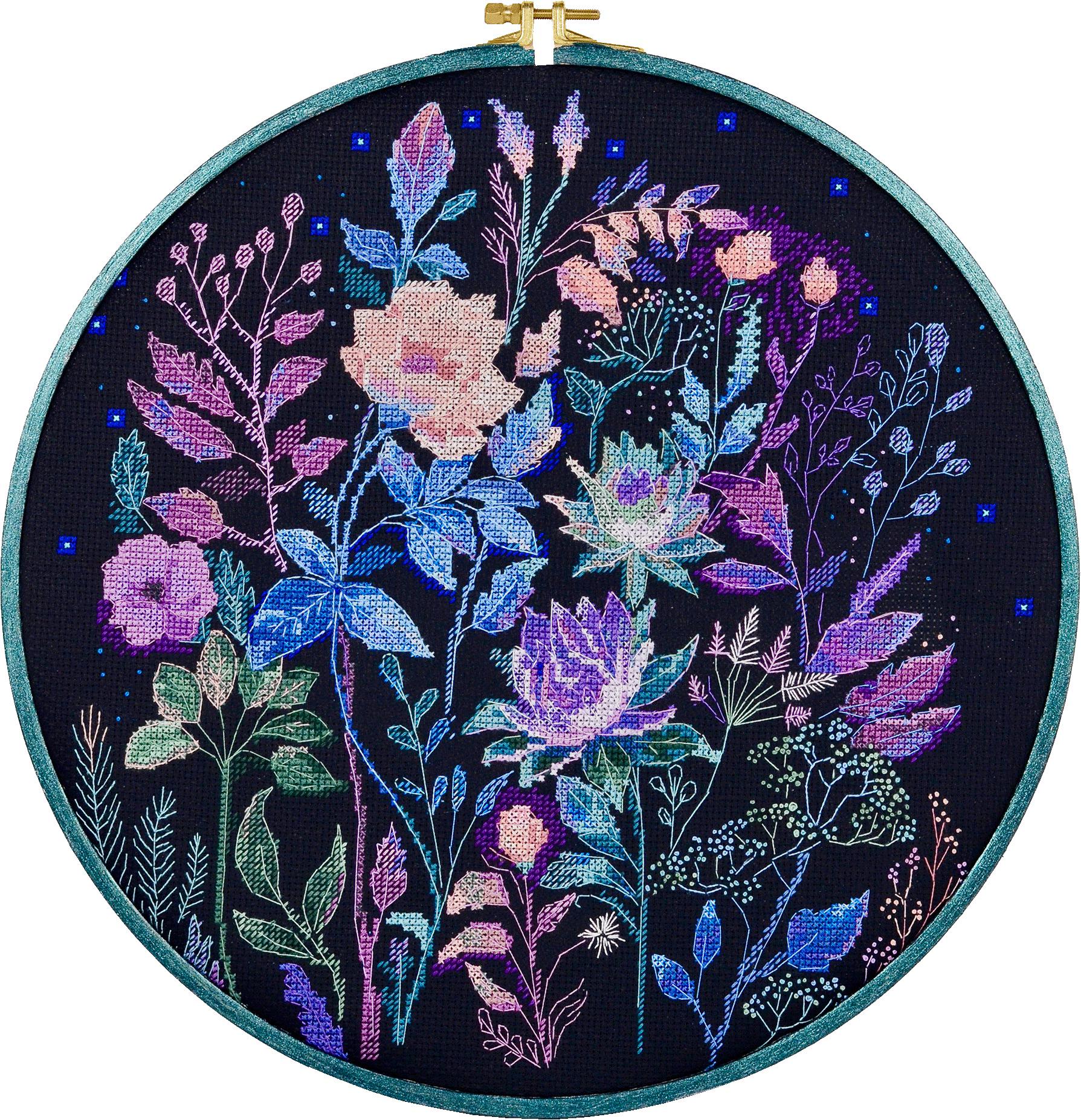 Kreuzstich-Set Gold Collection - Muschelschätze 20x10cm Mit 18 Farben