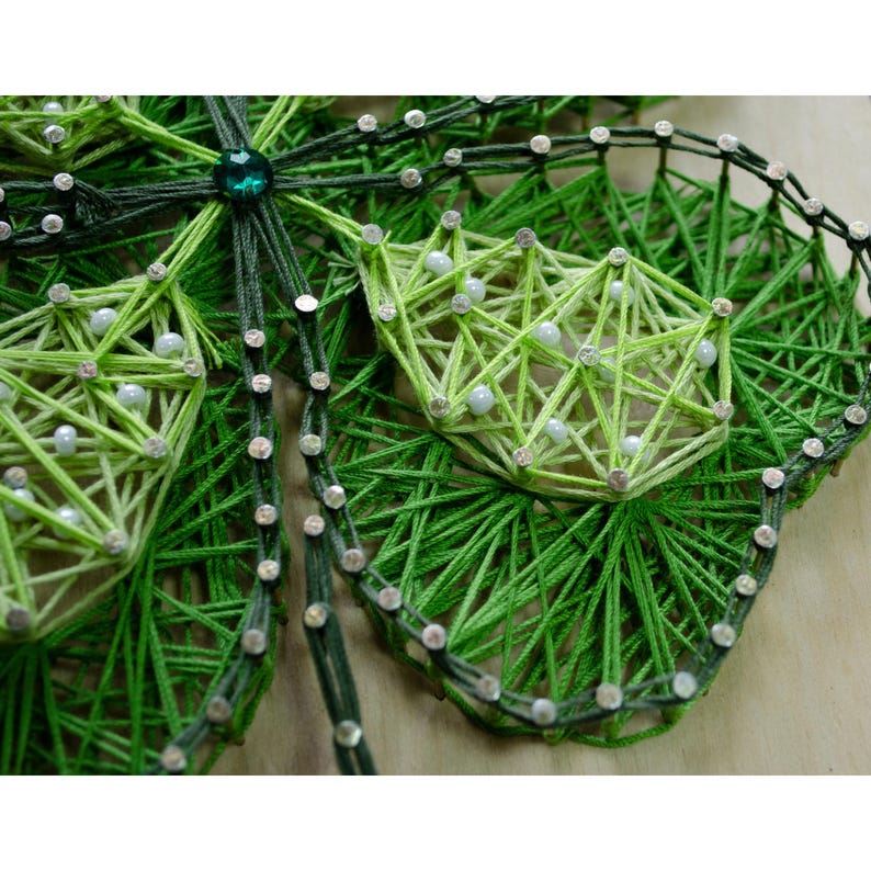 String Art Kit Four Leaf Clover Design, DIY Nail and Thread Craft Kit ...