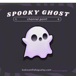 Spooky Ghost Channel Point - Cute Halloween Ghost Ready to Haunt Your Twitch Stream