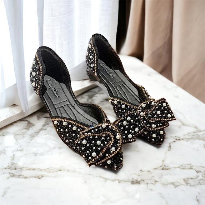 Women diamante rhinestone ballet shoes flats hotsell t bar pumps prom wedding evening