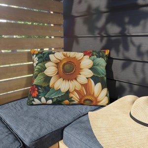 UV Resistant Outdoor Pillow, Water and Mildew Resistant, Double Sided Print, Perfect for Patio Decor zdjęcie 9