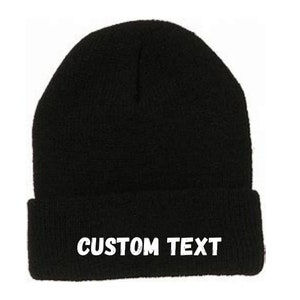 Custom embroidered beanie