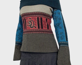Save The Queen Off The Shoulder Graphic Jumper - M/L