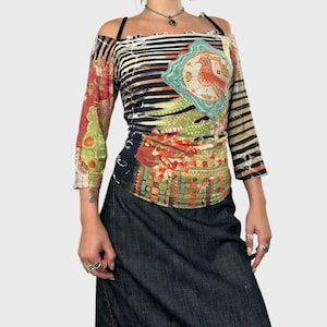Save The Queen Graphic 3/4 Sleeve Top