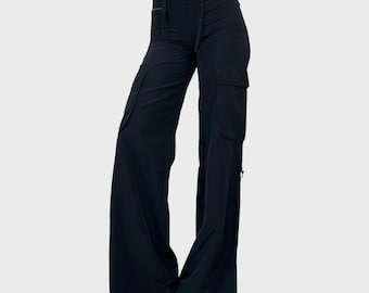 Cop Copine Black Cargo Trousers - XS/S