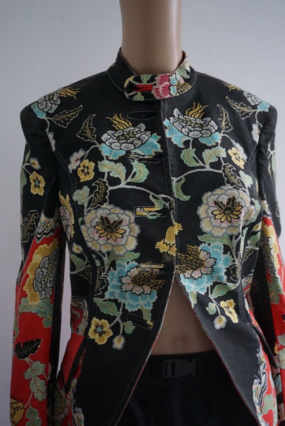 Roberto Cavalli SS 2003 Chinoiserie Print Jacket - image 6