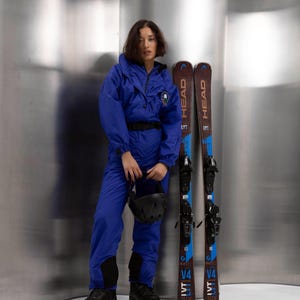 Woman ski suit, Retro ski suit, Winter jumpsuit, Ski suit, bogner style ski suit, 80s jumpsuit for woman.