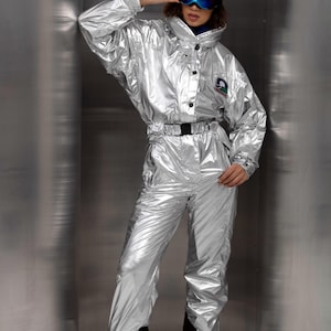 Retro ski suit, Woman ski suit, Winter jumpsuit, Ski suit, bogner ski suit, 80s jumpsuit for woman.