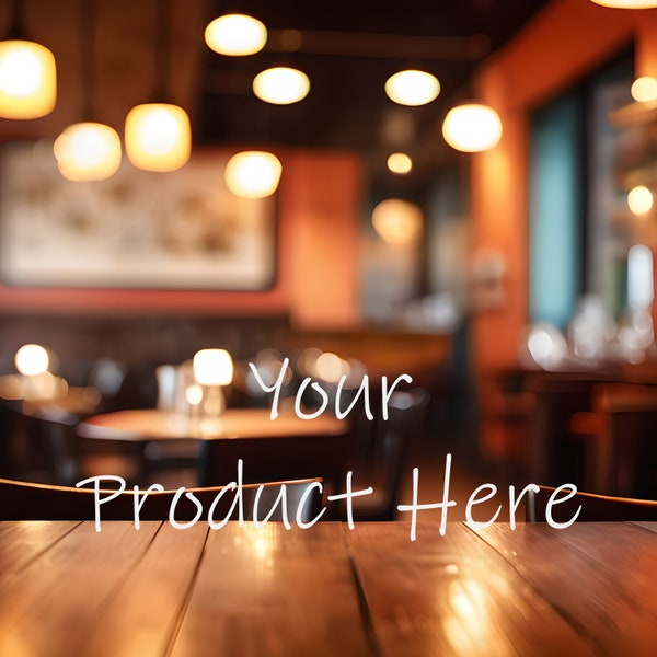 Product Placement Mockup - Restaurant Photo - High Definition JPG