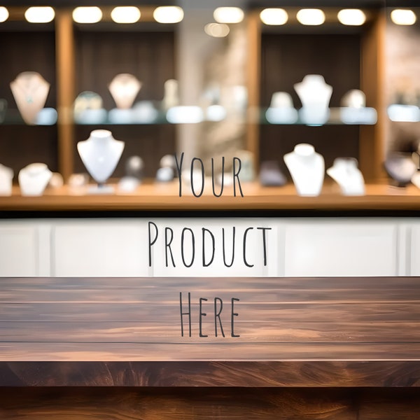 Product Placement Mockup - Jewelry Shop Photo - High Definition JPG