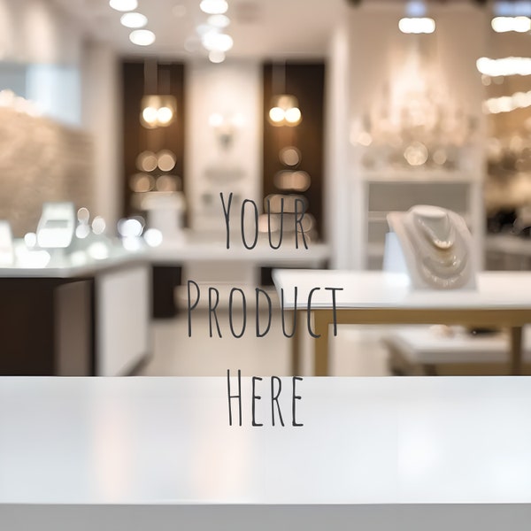 Product Placement Mockup - Jewelry Shop Photo - High Definition JPG