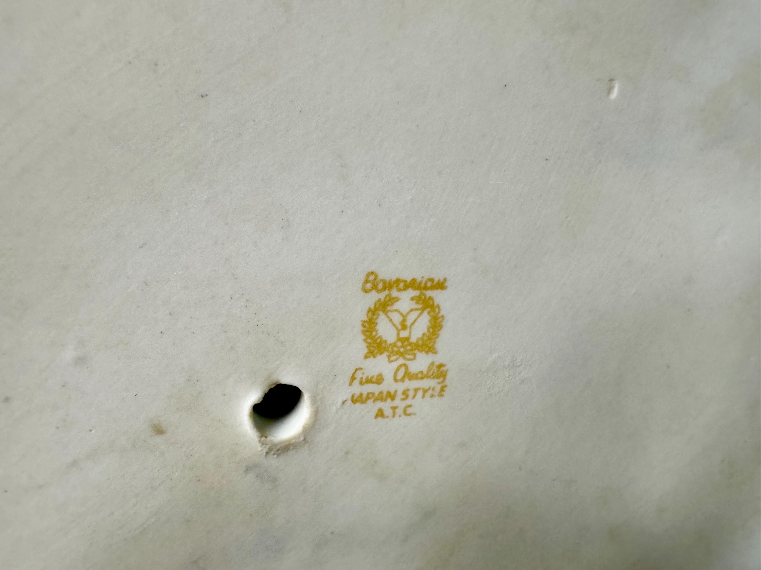 Bordonia ジャパンスタイル花瓶、ヴィンテージ金箔、コバルト