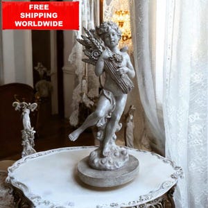 新古典主義の天使像：フランスの田舎の天使の彫刻 - Etsy 日本