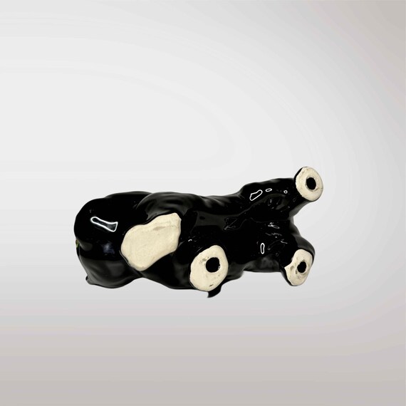 Escultura De Piedra De Gato Negro De Lujo, Figuras De Gatos De Cerámica Con Piedras Preciosas De La Suerte Con Ojos Azules, Regalo Refinado Para Decoración De La Oficina En El Hogar