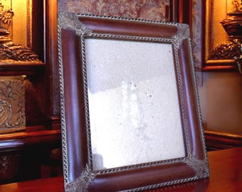 Vintage Brown Resin Picture Frame – Classic Decorative Photo Holder with Ornate Detailing