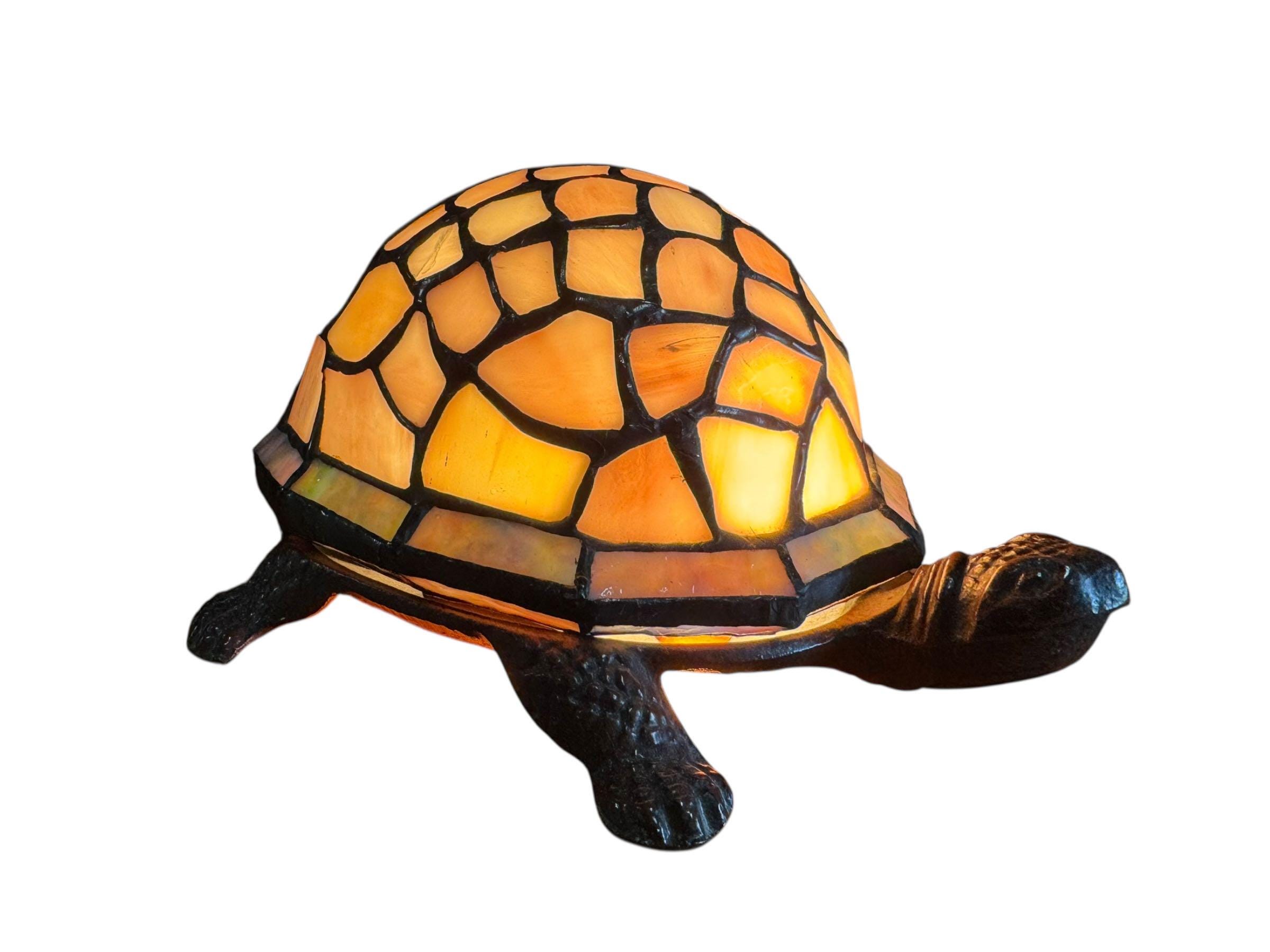 Turtle Lamp Tiffany Style Turtle Lamp, Stained Glass Mosaic Table Lamp, Tortoise ...