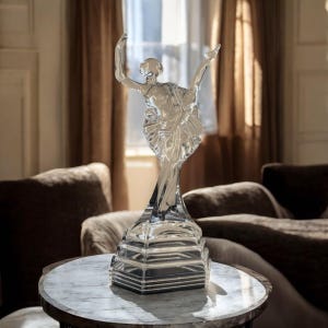 Crystal Glass Ballerina Figurine - Etsy