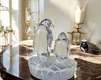 ペンギン　ペーパーウェイト　ガラス製 楽天市場】硝子のペンギン 可愛らしいガラスアート 置物 オブジェ