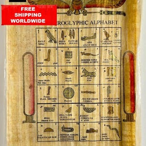 Vintage Authentic Egyptian Papyrus Art Work, Real Papyrus, Egyptian Crafts, Collectible, Ancient Egypt, Painted Papyrus,Home Decor, Wall Art