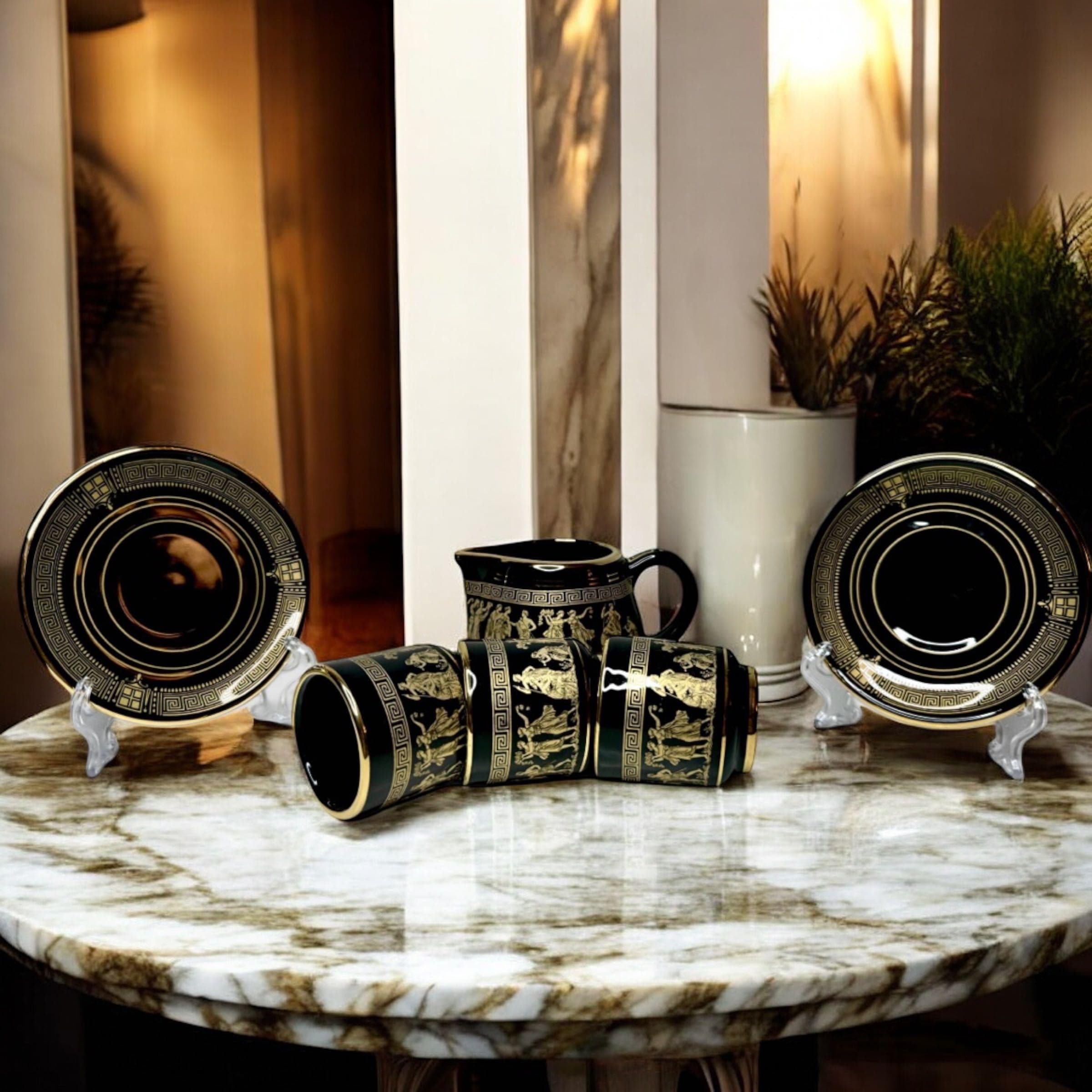 ギリシャ製 装飾大型マグ 24k gold greek mug - Etsy 日本