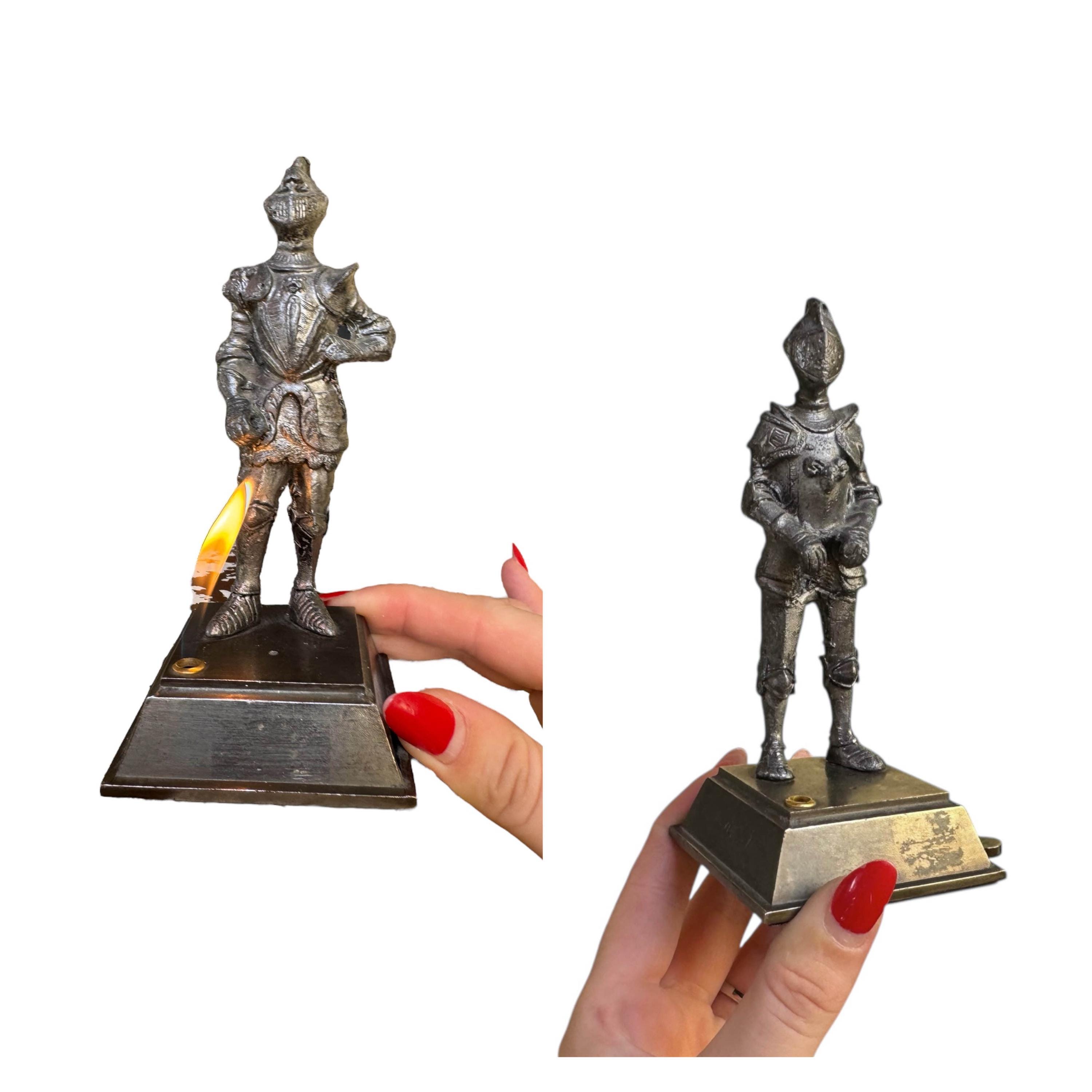 Vintage Knight Lighter, Medieval Armor Figurine Lighters, Metal Table  Lighter, Collectible Smoking Decor, Antique Style