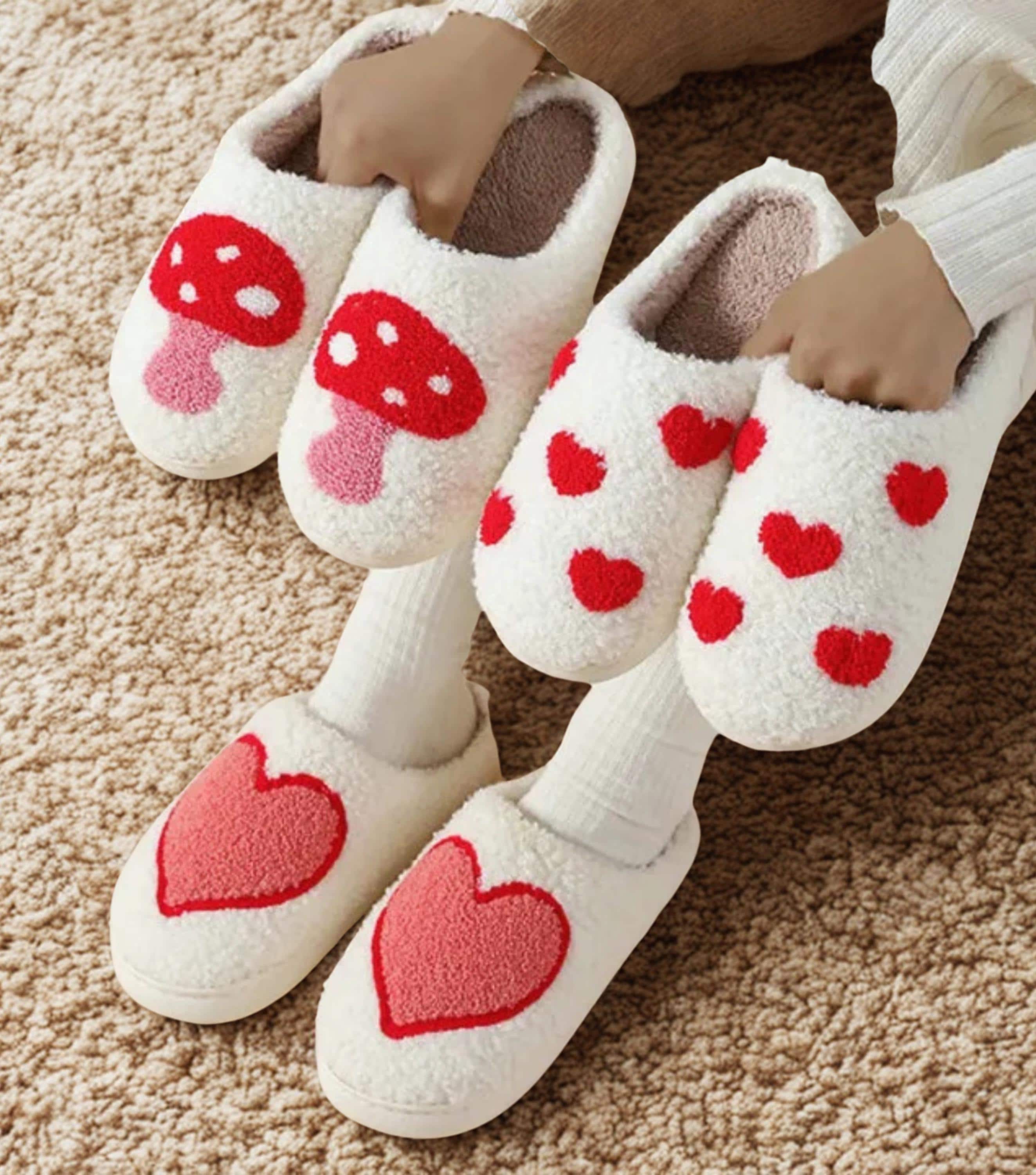Heart Slippers UK