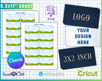 Plantilla de tarjeta de presentación personalizable: Canva, editable y SVG/lista para imprimir, diseño frontal y posterior.