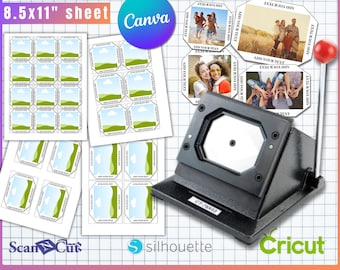 Fridge Magnet Template Bundle: Square & Rectangular, Photo Magnet (Digital Download)