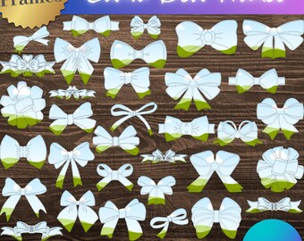 34 Bow Canva Frames | Coquette Bow Frames | Drag and Drop Clipping Mask Template | Canva Photo Frame Template | Digital Download
