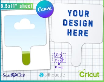 DIY Dry Erase Paddle Template: SVG & Canva - Personalize with Your Design! Answer  Paddle Fan SVG | Canva Editable | Sublimation Design