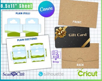 Gift Card Holder Envelope Template | Easy Edit in Canva | SVG, png, jpg, pdf, PSD format | DIY Gift Card  Holder Envelope Template