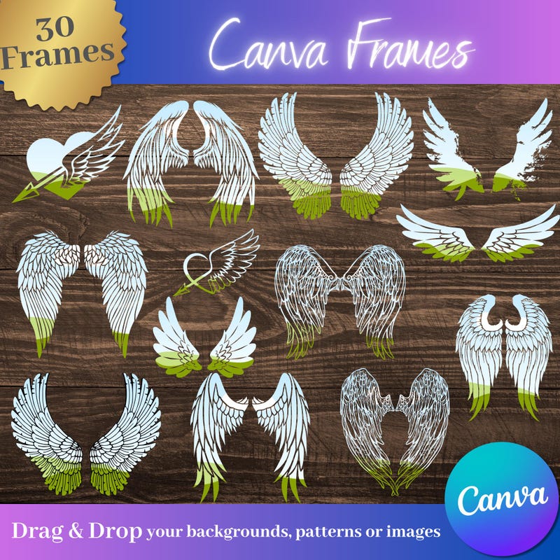 Angel Wing Photo Frame - Etsy