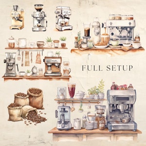 Caffeine Lover Clipart Bundle PNG JPG