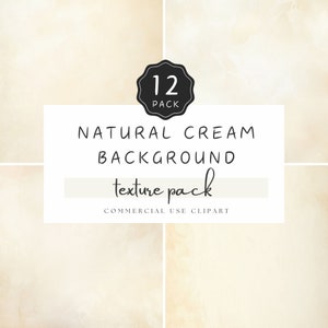 Sfondo crema naturale, pacchetto texture lavaggio acquerello, carta digitale neutra JPG in avorio bianco sporco, per cancelleria e artigianato / UC401