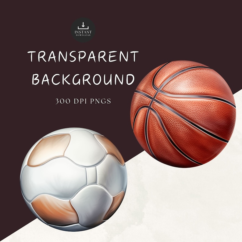 Sports Balls Clipart Watercolor png