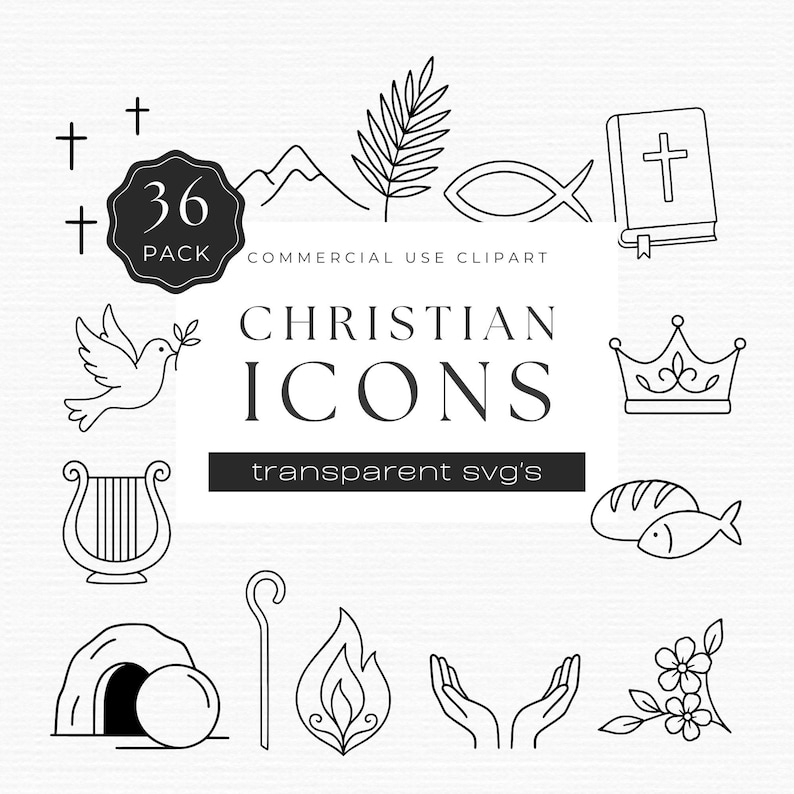 christian icons svg