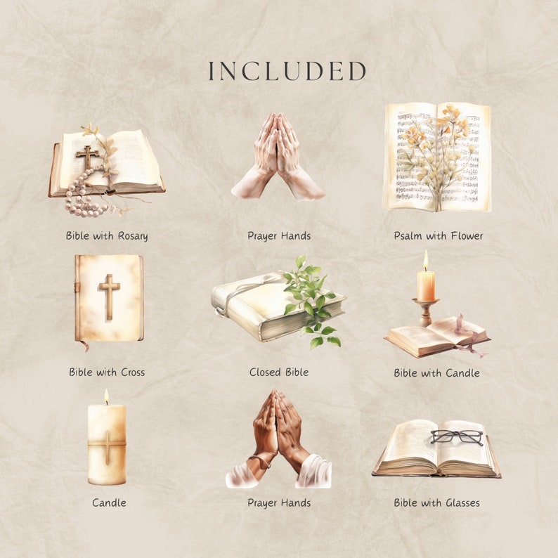 Bible Clipart Watercolor