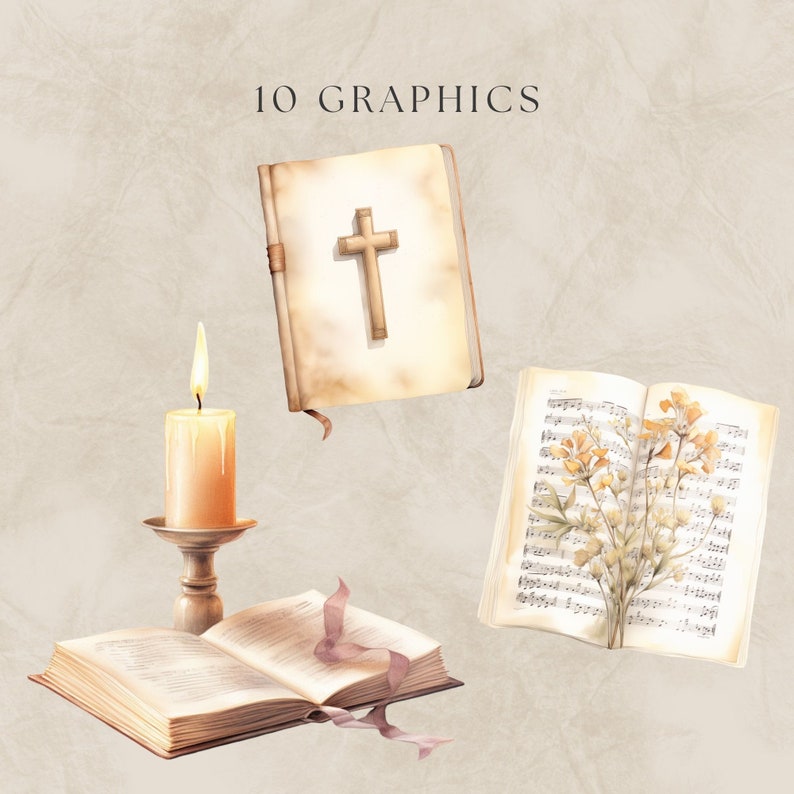 Bible Clipart Watercolor